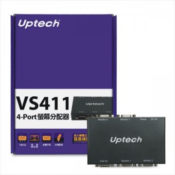 VS411 4-Port 螢幕分配器